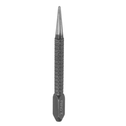 Image of sourcing map Center Punch 2mm Carbon Steel Non-Slip Nail Setter Punch Tapered Alignment Center Hole Pin Tool for Plastic Metal Wood Scribe Marking