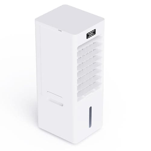 Image of Air Cooler, 3 IN 1 Portable Air Conditioner, 6L Removable Water Tank, Portable Air Conditioning Unit with Front Display, 3 Speeds & 4 Mode, 4 Ice Packs, 12H Timer, 5m Remote