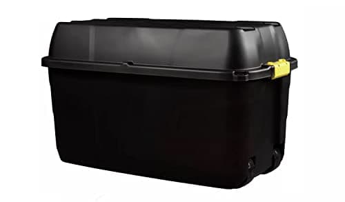 Image of Pride Home & Garden Strata HW446 175 Litre Heavy Duty Storage Trunk Box on Wheels (1)