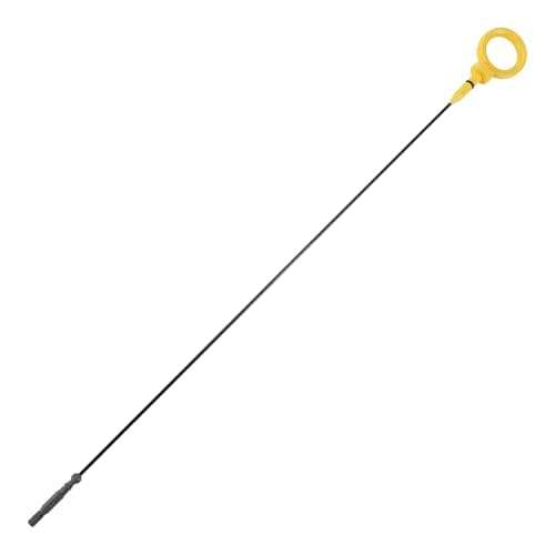 Image of Motoforti Engine Oil Dipstick Oil Level Dip Stick Double Hole Indicator for Audi A4 3.2L V6 A/T Quattro Base Sedan 2009 Plastic No.06E115611H Yellow