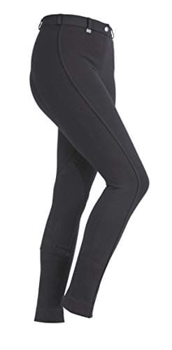 Image of Shires Saddlehugger Riding Jodhpurs in Black- Ladies 28, Black