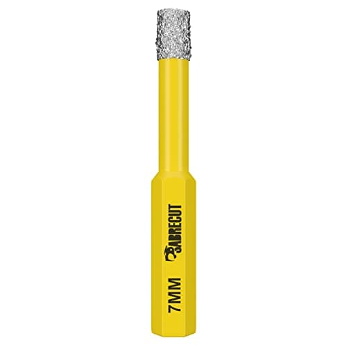 Image of 1 x SabreCut SCRDDB07 7mm Quick Change Long Life Self-Cooling Self Sharpening Diamond Drill Bit For Cement Porcelain Granite Marble Compatible with Bosch Dewalt Makita Milwaukee and Many Others