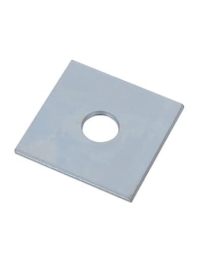 Image of BPC Fixings M12 Galvanised Square Plate Washer 50-Piece Set, 50 mm Length x 50 mm Width, Silver