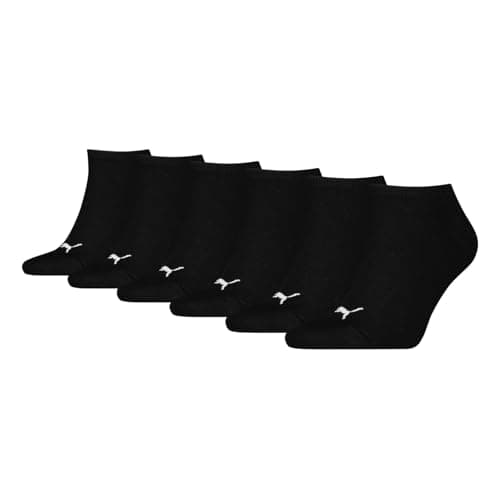 Image of PUMA Unisex Plain Sneaker Sock, Black - New, 9-11 UK