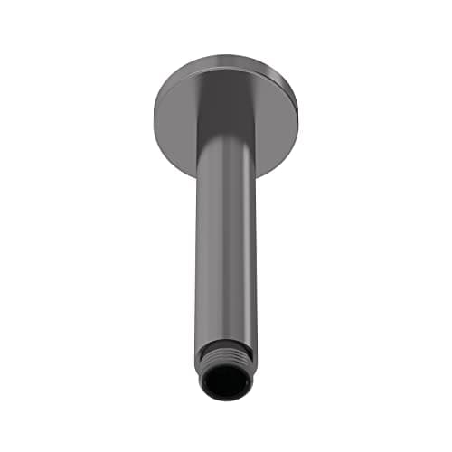 Image of nuie ARM715 Arvan Modern Bathroom Round Ceiling Mount Shower Arm, 150mm, Brushed Pewter