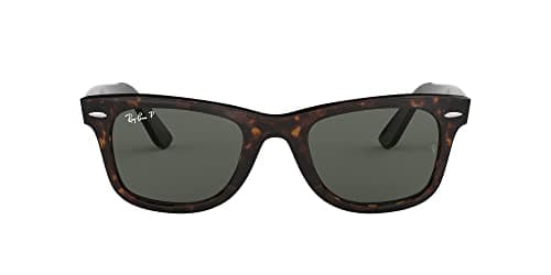 Image of Ray-Ban RB2140 Original Wayfarer Sunglasses 50 mm,Tortoise frame/Crystal Green Polarized lens