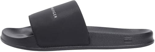 Image of Tommy Hilfiger Men's Core Pool Slide FM0FM05799 Slides, BLACK (Black), 7