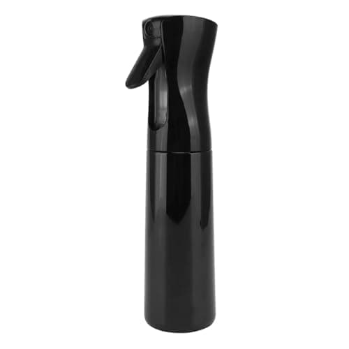 Image of FiTspi 300ml Hair Spray Bottle, Continuous Fine Mist Spray Bottles, Sprayer Water Bottles Mister for Salon Hairstyling, Gardening, Plants, Home Cleaning (Black)