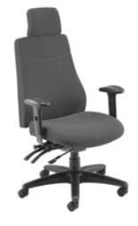 Image of Avior First Elbrus High Back Operator Chair 650x678x678mm Black KF73875