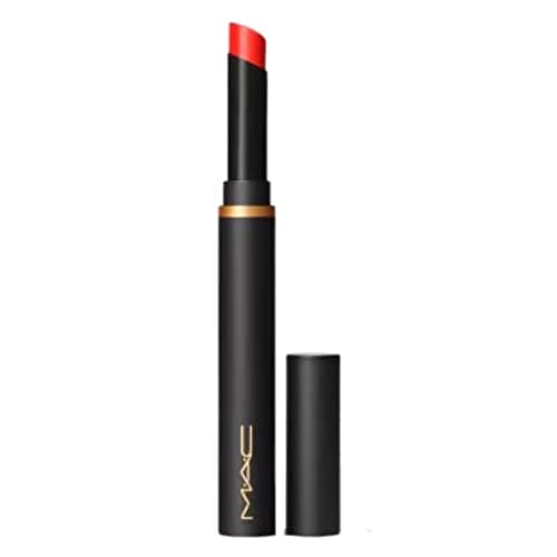 Image of MAC, Lipstick Powder Kiss Velvet Blur Slim Stick - Devoted to Danger, 2 g / .07 oz