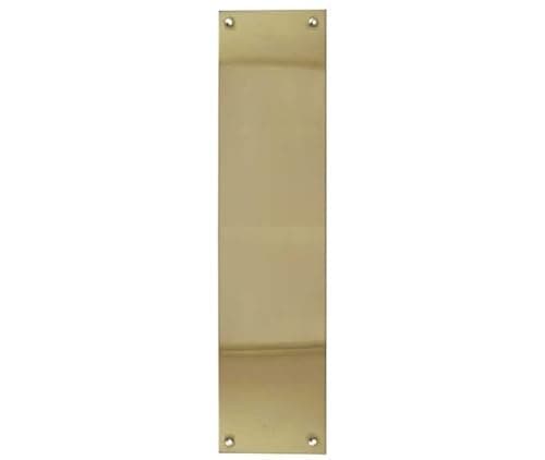Image of Kooples Hardware Plain Finger Plate – Door Surface Protection for Internal & Commercial Use (Polished Brass, 305x75mm)