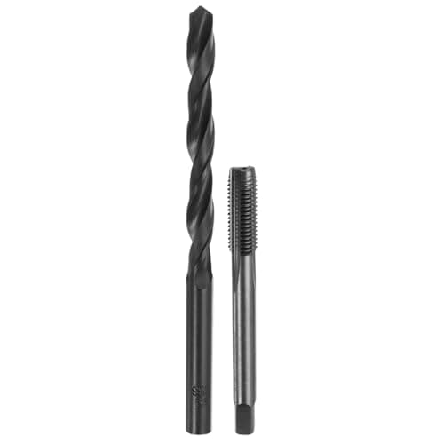 Image of sourcing map Tap and Drill Bit Set, 1pcs 5/16-24 UNF Straight Flute Thread Screw Tap & 1pcs 6.9mm Twist Drill Bit, Black Oxide HSS-6542 Tapping Threading Tool Kit