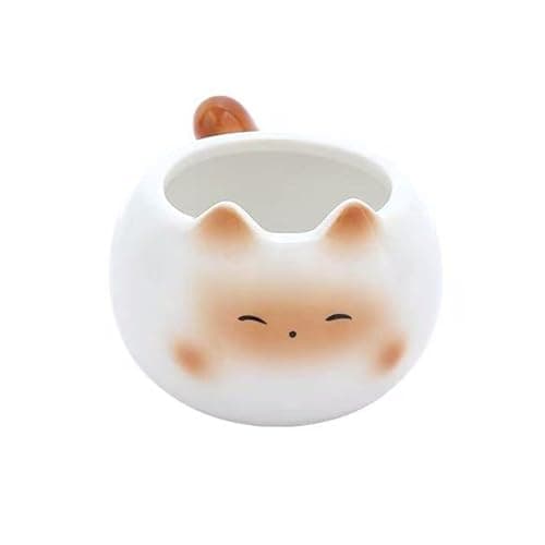 Image of Ceramic Coffee Mug 210ml Cute Cat Espresso Cup with Tail Handle Microwave Dishwasher Safe Birthday Gift for Cat Lovers B