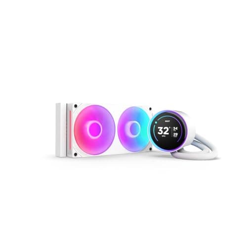 Image of NZXT Kraken Elite 240 RGB - AIO CPU Liquid Cooler - 240mm Radiator - F240 RGB Core Fan - Customizable 2.72" IPS LCD - NZXT Turbine Pump - Intel® LGA 1700, 1200/115X, 1851 - AMD® AM5, AM4 - White