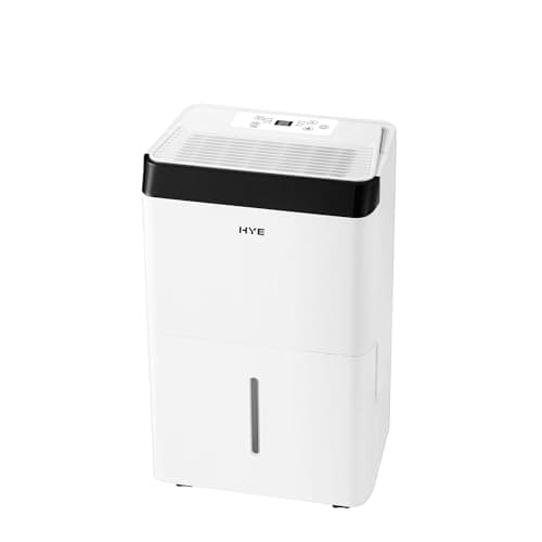 Image of HYE Dehumidifier - 30L/Day Dehumidifier, Portable Design With 5 Modes, 3.4L Water Tank, Quiet Operation (40 dB), White, Continuous Drainage, Ideal For Damp Rooms - SA01DH30L02