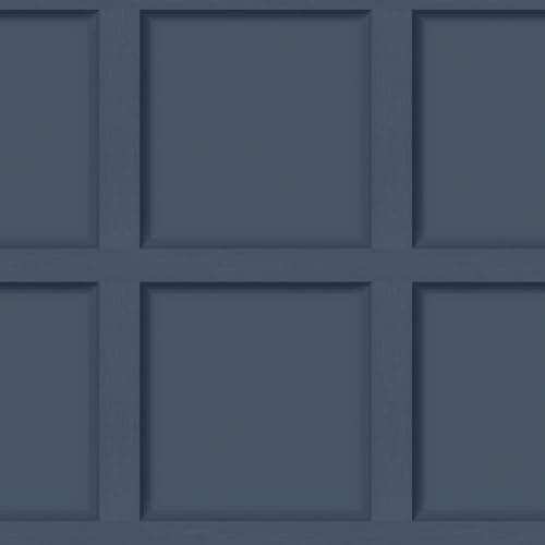 Image of Holden Decor Modern Wood Panel 3D Effect Wooden Panelling Wallpaper Feature Wall 10m Roll [Navy Blue 12980]