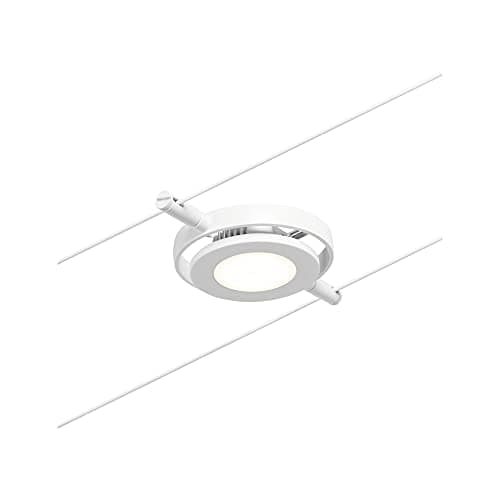 Image of Paulmann 94417 RoundMac DC LED cable system spot incl. 1x4.5 watt extendable white, chrome wire cable metal 3000 K