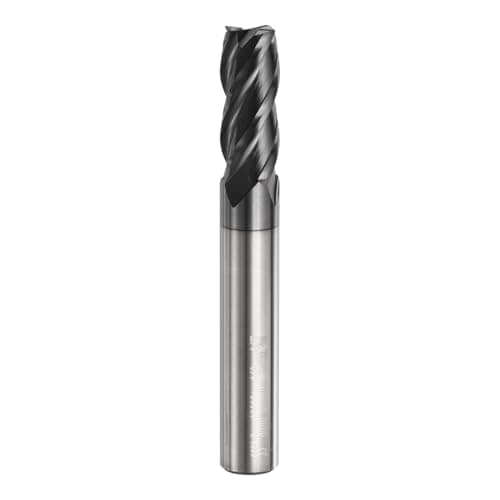 Image of sourcing map Carbide Square Nose End Mill Bit 8mm Cut Dia 4 Flutes TiAlN Coated Milling Cutter for Hardened Steel Metal (8mm Shank 20mm Cut Length 60mm Long 45 Degree HRC53-55)