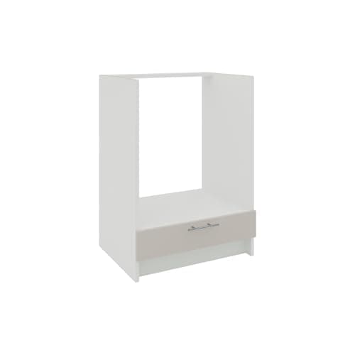 Image of JD Greta Kitchen Base Oven Cabinet – 600mm – Base Kitchen Oven Unit (Without Worktop) - Cashmere Matt
