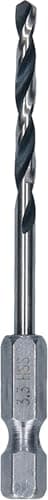 Image of Bosch 1x Metal HSS Twist Drill Bit with Hex Shank (for Steel, Non-Ferrous Metals, Ø 3,30 mm, Professional Accessory Drill Drivers)