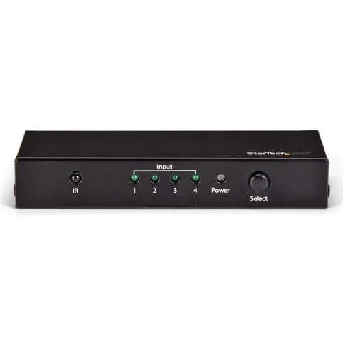 Image of StarTech.com HDMI 2.0 Switch - 4 Port - 4K 60Hz - HDMI Automatic Video Switch Box - Multi Port Hub w/ 1 In 4 Out Functionality (VS421HD20)