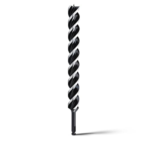 Image of hsawbit Wood Drill Bits, 40mm x 460mm Auger Drill Bit Extra Long Drill Bits Wood Plastic, Drywall Woodworking Hole Drill Bit
