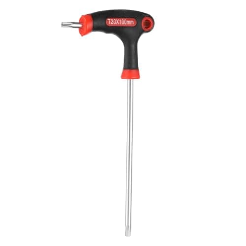 Image of sourcing map T-Handle Torx Key Wrench T20 CR-V Dual End T-Key Wrench Torx Screwdriver Hex Keys Tool for Automotive Household Maintenance, Red Black