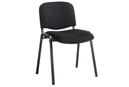 Image of impsuk Black Stack-able Chair Reception Cafe Canteen Office Classroom Lecture Exam Meeting stack able conference chair