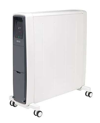 Image of Dimplex FUTM2CE FuturRad 2kW Portable Digital Radiator, Quiet Oil Free Smart Column Heater, Freestanding Electric Plug In Compact Electric Eco Heater with Eco Mode, Thermostat & Timer,White