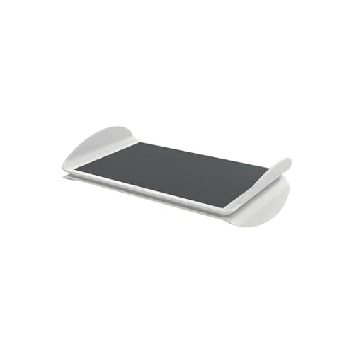 Image of Leitz Ergo Adjustable Computer Foot Rest, Two Height Settings, Light Grey/White, 65030085