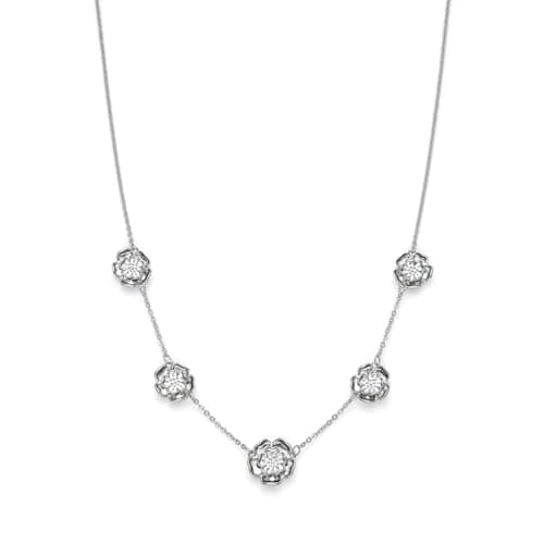 Image of Olivia Burton Women's TUDOR ROSE Collection Chain Necklace in Stainless Steel with Charms - 24100251