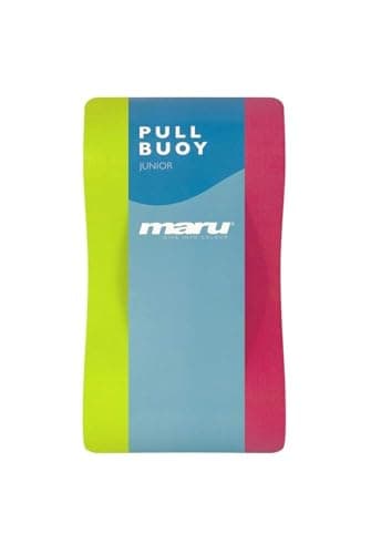 Image of Maru Swimming Pull Buoy Junior (Pink/Lime) – Buoyant Foam Swimming Float for Children (Ages 6-14) – Improves Stroke Technique & Helps Strengthen Arms – Comfortable, Non-Chafing & Trusted by Coaches