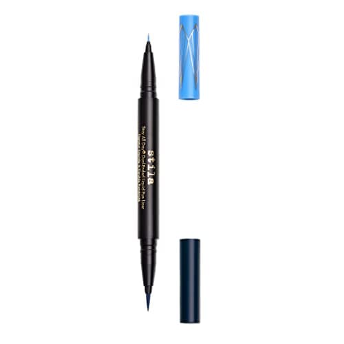Image of Stila All Day Dual-Ended Liquid Eye Liner, Easy To Use Eyeliner Pen, Smudge & Transfer Proof, Liner Stays On All Day and Night, Goes On Smoothly Without Skipping or Smudging - Periwinkle/Midnight