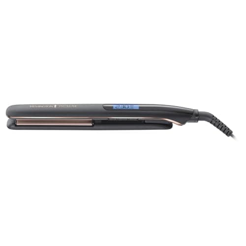 Image of Remington S9100B Proluxe Ceramic Hair Straighteners with Pro+ Low Temperature Protective Setting and Luxury Storage Pouch, Midnight Edition (Amazon Exclusive)