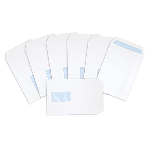 Image of Postmaster A5 C5 Window Envelopes 229 x 162 mm 90 GSM Self Seal White 200 Pack