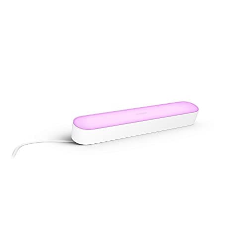 Image of Philips Hue Play White and Colour Ambiance Smart Light Bar Single Pack Base Unit, Entertainment Lighting for TV and Gaming (Works with Alexa, Google Assistant and Apple HomeKit), White