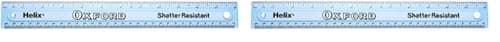 Image of Helix Oxford 12 inch 30cm Shatter Resistant Ruler (Pack of 2)