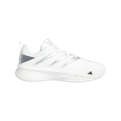 Image of adidas Men's Dame Certified 3 Basketball Shoes, White/Black/Cream White, 12 Women/11 Men