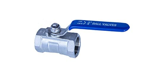 Image of JIVTO Stainless Steel Ball Valve 3/4 Inch BSP, Female to Female,1 PC Type Standard Port Valve for Gas, Oil, Liquid, Water.