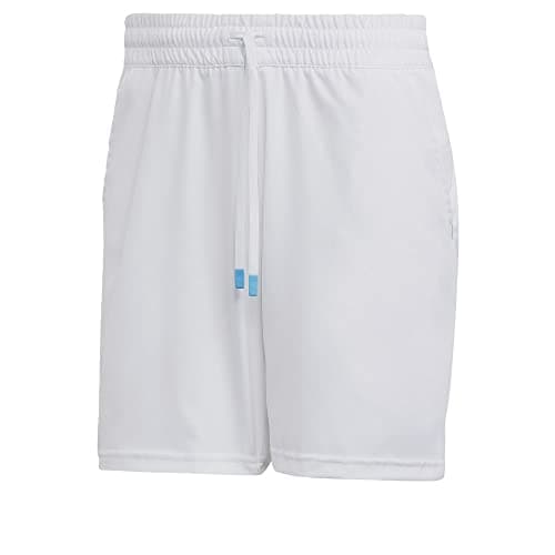 Image of adidas Men's Tennis Melbourne Ergo 7 Inch Shorts, White/Black, X-Large