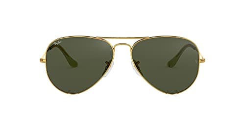 Image of Ray-Ban Mens Aviator Large Metal Sunglasses, Gold (L0205 Gold), 58 mm UK