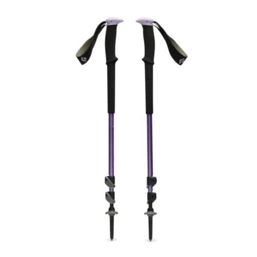 Image of BLACK DIAMOND Trail Trekking Poles, Pair of 2 Lightweight Collapsible Aluminum Hiking Sticks for Trekking, Backpacking, Walking, Soft Lilac