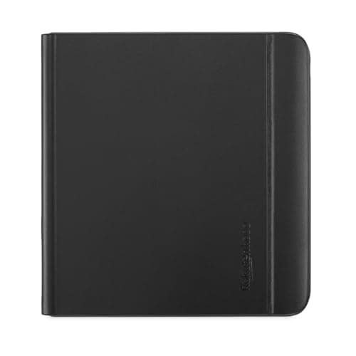 Image of Kobo Libra Colour SleepCover Case | Black Notebook | Sleep/Wake Technology | Built-in 2-Way Stand | Vegan Leather | Compatible with 7” Kobo Libra Colour eReader