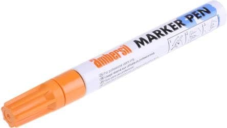 Image of Ambersil 20383 Fibre Tipped Marker Pen, 15 ml, Orange