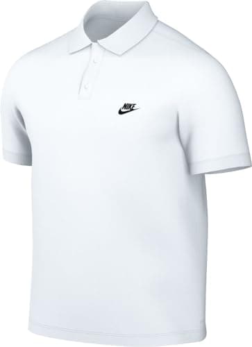 Image of NIKE Men's M Nsw Ce Matchup Pq Polo Shirt, White Black, XL UK