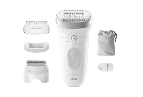 Image of Braun Epilator | SE7-041 Silk épil 7 | Number of power levels 2 | Wet & Dry | White/Silver