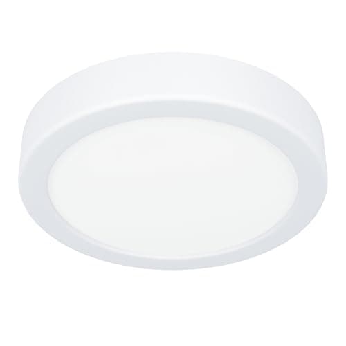 Image of Eglo LED Ceiling Light Fitting Fueva 6, Round Ceiling lamp, Bathroom Lighting, Flush luminaire Made of Plastic in White, Warm White-Cold White, IP44, Ø 16.5 cm