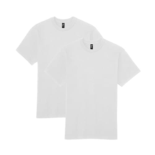 Image of Gildan Hammer Unisex's T-Shirt, Style Gh000, White (2-Pack), 3XL (Pack of 2)