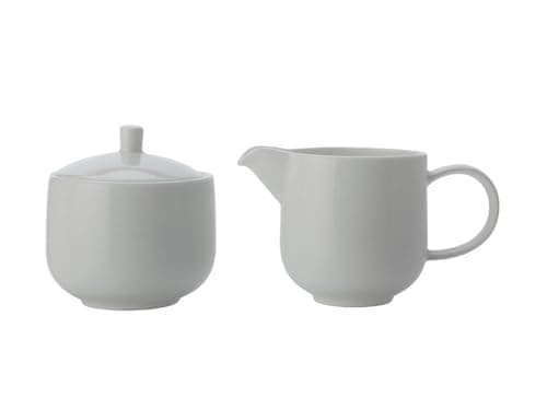 Image of Maxwell & Williams Cashmere Creamer and Sugar Bowl, Fine Bone China, White, 2 Piece Milk Jug and Sugar Pot Set