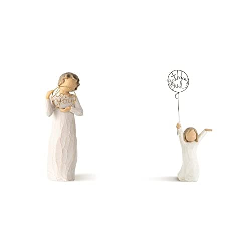 Image of Willow Tree Love You Figurine & Birthday Girl Figurine